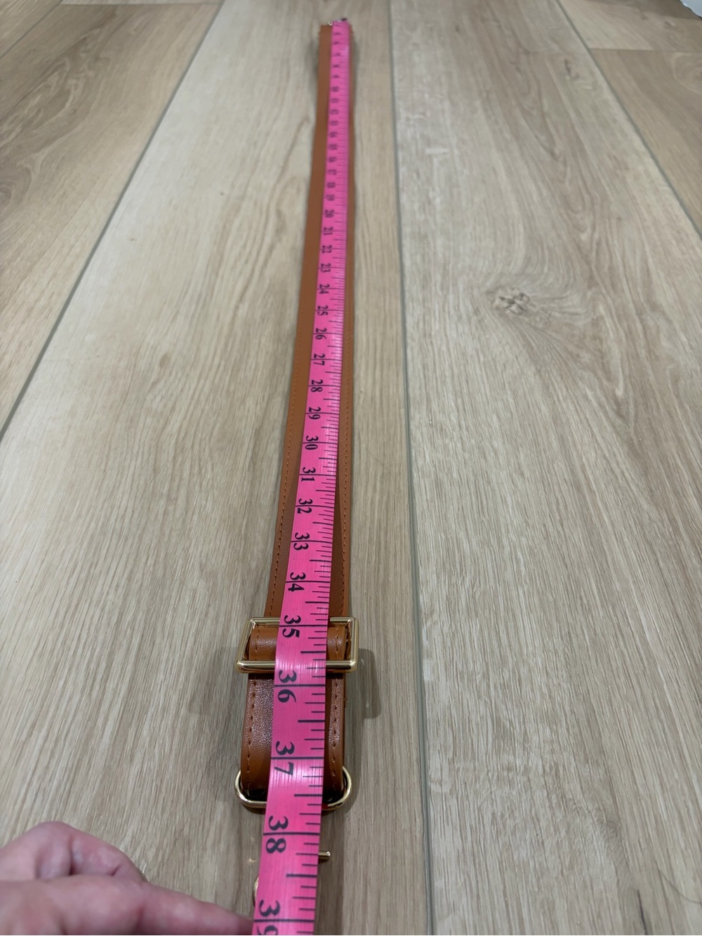 Tan and Gold Toned Guitar Purse Strap - Picture 5 of 7